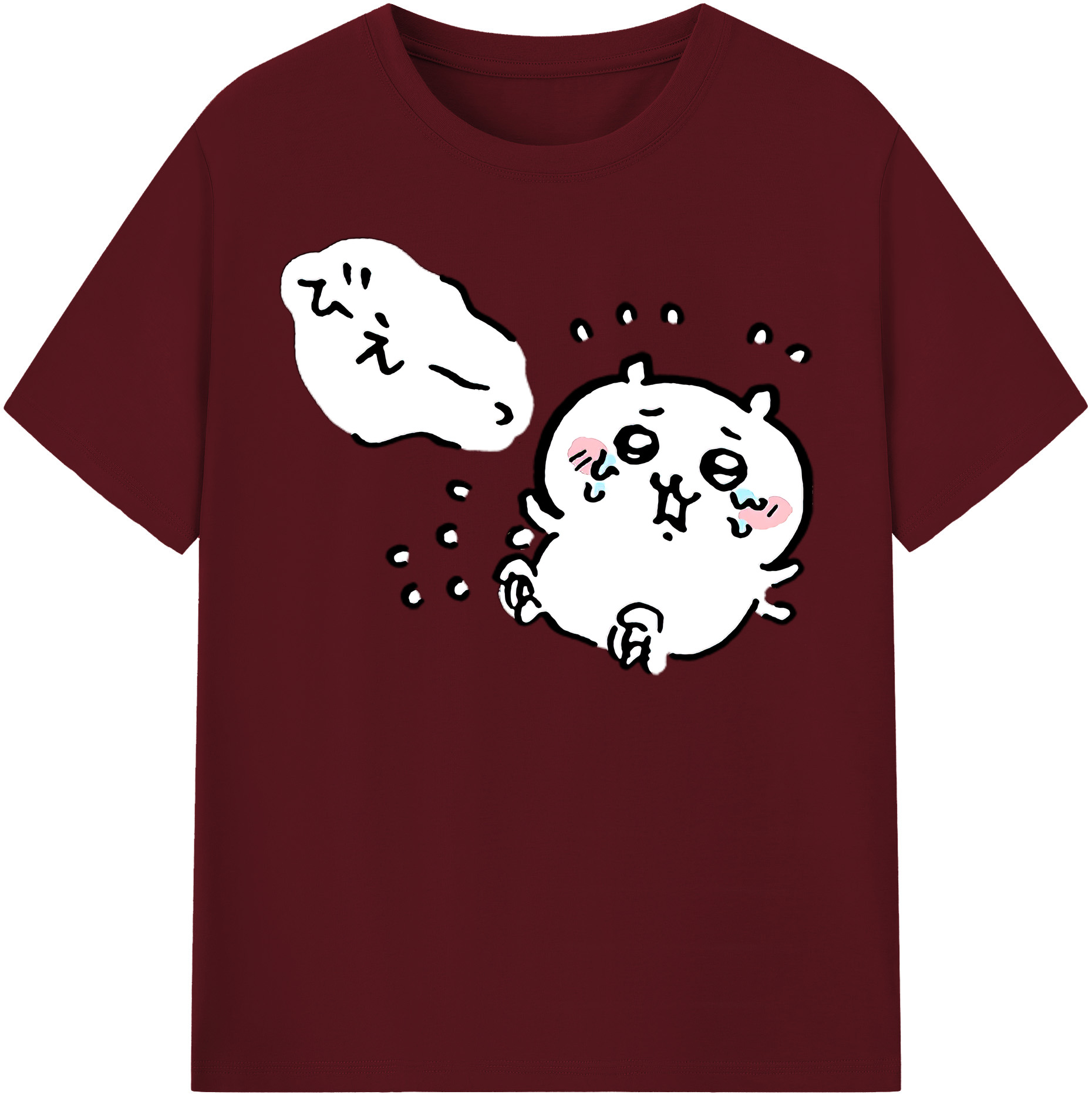 （画像用） ちいかわ ちいかわ Chii-kawa chiikawa 綿100％半袖Tシャツ（フロントプリント）